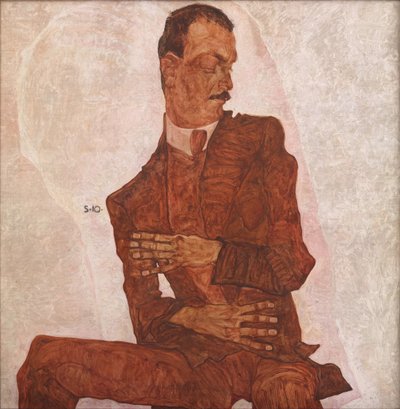 Retrato de Arthur Roessler de Egon Schiele