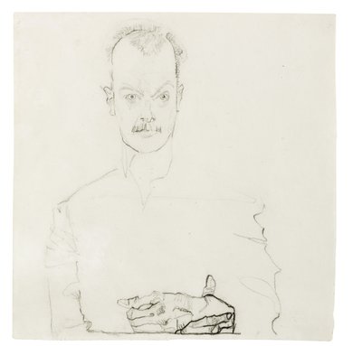 Retrato de Arthur Roessler, 1910 de Egon Schiele