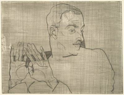 Retrato de Arthur Roessler, 1914 de Egon Schiele