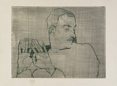 Retrato de Arthur Roessler, 1914 de Egon Schiele