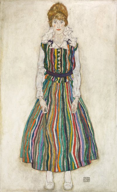 Retrato de Edith, la esposa del artista de Egon Schiele