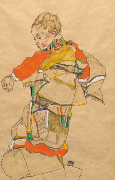 Retrato de un niño (Anton Peschka, Jr.) de Egon Schiele