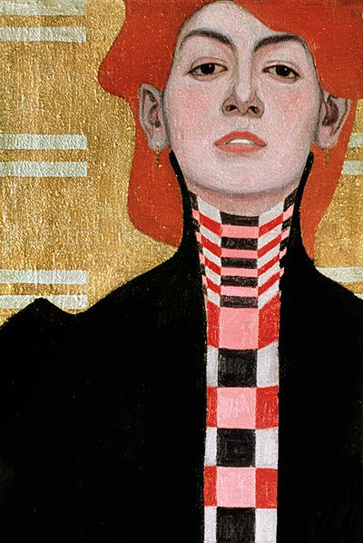 Retrato de una mujer, 1909 (detalle) de Egon Schiele