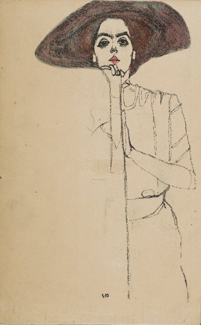 Retrato de una Mujer, 1910 de Egon Schiele