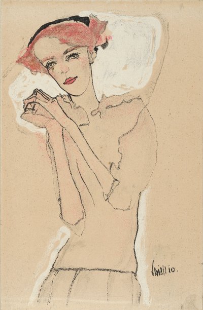 Retrato de una mujer, 1910 de Egon Schiele