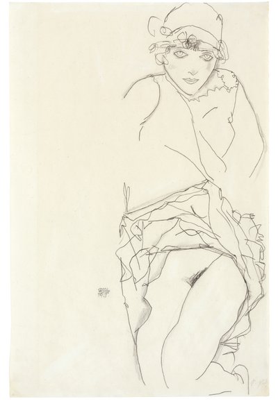 Retrato de una mujer, 1913 de Egon Schiele