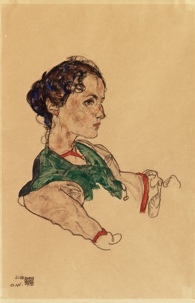 Retrato de la artista Silvia Koller de Egon Schiele