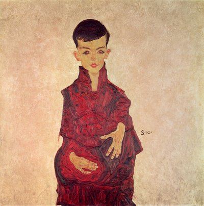 Rainerbub (Retrato de Herbert Rainer a los 6 años) 1910 de Egon Schiele