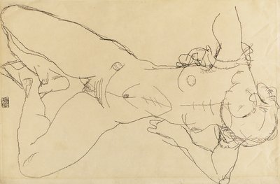 Desnudo femenino reclinado, 1914 de Egon Schiele