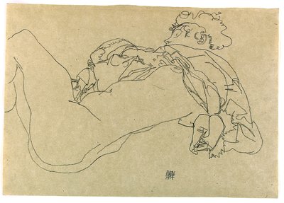 Desnudo Femenino Reclinado, 1914 de Egon Schiele