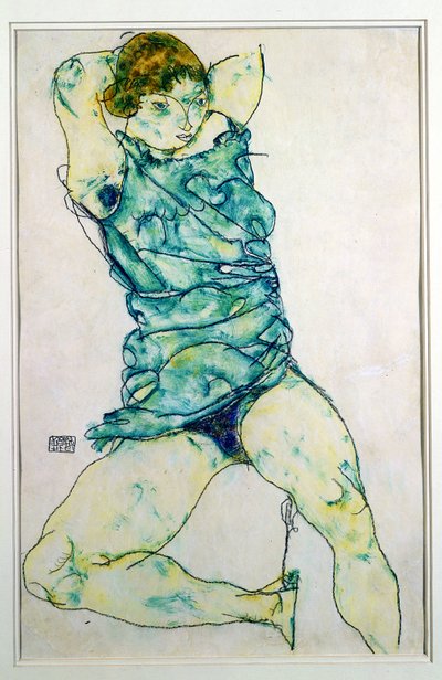 Chica reclinada de Egon Schiele