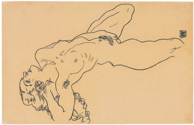 Desnudo reclinado, 1918 de Egon Schiele
