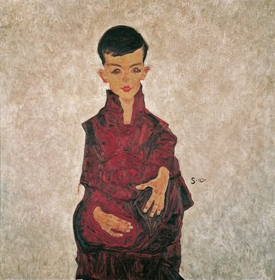 Niño Reiner (Retrato de Herbert Reiner) de Egon Schiele