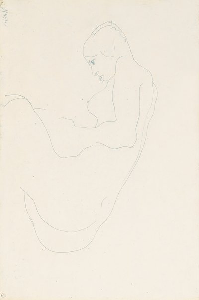 Desnudo sentado de Egon Schiele