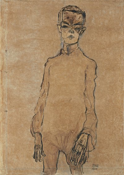 Autorretrato, 1910 de Egon Schiele