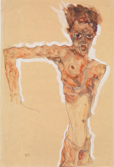 Autorretrato, 1911 de Egon Schiele