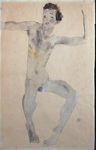 Autorretrato, 1911 de Egon Schiele
