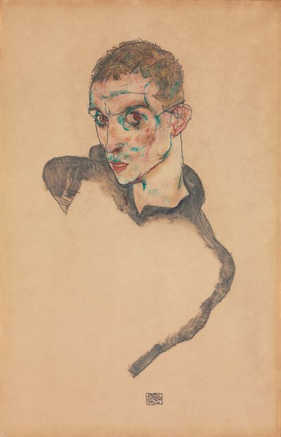 Autorretrato; Selbstbildnis, 1914 de Egon Schiele