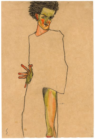 Autorretrato de Egon Schiele