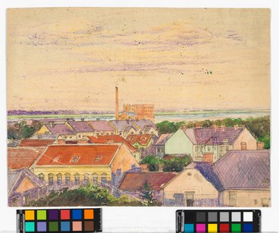 Vista de la ciudad de Egon Schiele