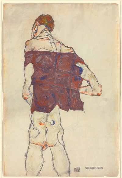 Hombre de pie de Egon Schiele
