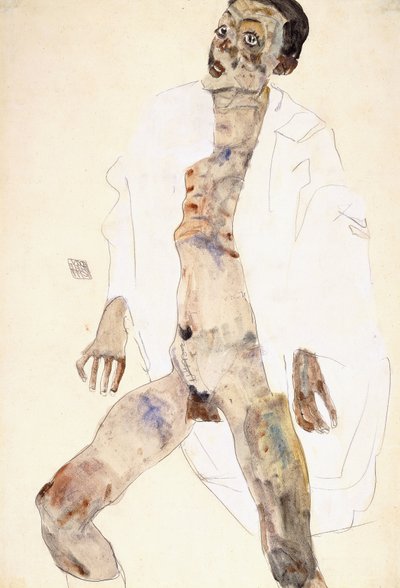 Hombre de pie de Egon Schiele