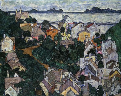 Paisaje de verano, 1917 de Egon Schiele