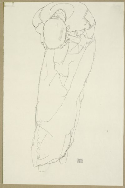 El monje, 1914 de Egon Schiele