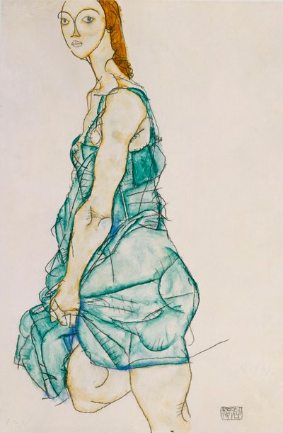 Mujer de pie erguida, 1912 de Egon Schiele