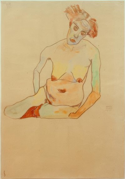 Desnudo femenino de Egon Schiele