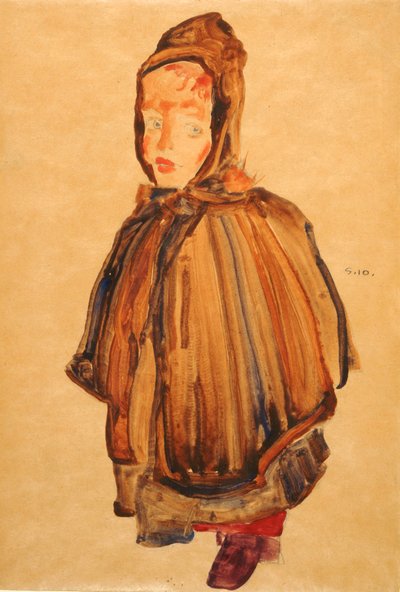 Mujer con sombrero de Egon Schiele
