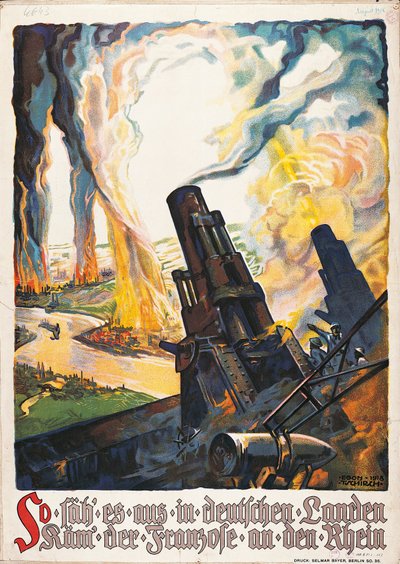Cartel de propaganda de la Primera Guerra Mundial de Egon Tschirch