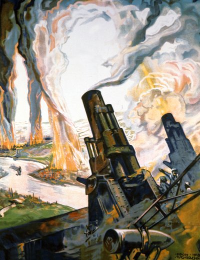 Cartel de propaganda de la Primera Guerra Mundial de Egon Tschirch