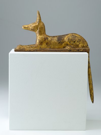 Anubis en Forma de Chacal Reclinado de Egyptian