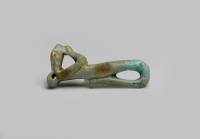 Figura de un dios serpiente, posiblemente de El Hiba de Egyptian