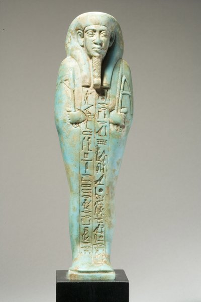 Figura ushabti para Hor-Khebi, período dinástico tardío, finales de la 25ª- principios de la 26ª dinastía, c.700-600 a.C. de Egyptian