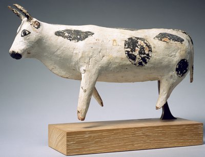 Toro o buey, Reino Medio (madera pintada) de Egyptian 11th Dynasty