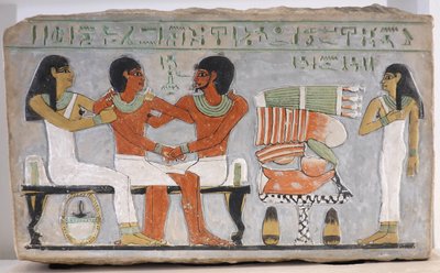 Estela de Amenemhat y su familia de Egyptian 11th Dynasty