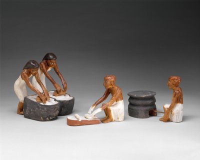 Panaderos y cerveceros de la tumba de Meketre, c.1981-1975 a.C. de Egyptian 12th Dynasty