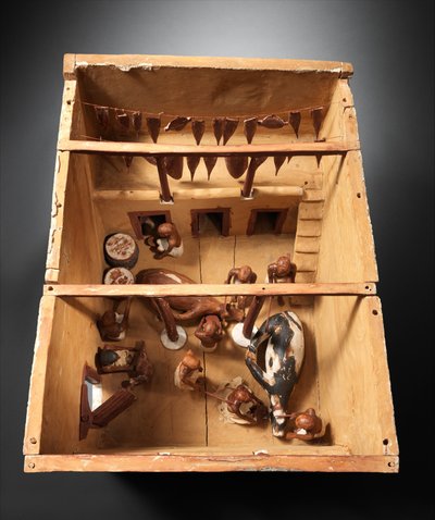 Modelo de un Matadero de la tumba de Meketre, c.1981-1975 a.C. de Egyptian 12th Dynasty