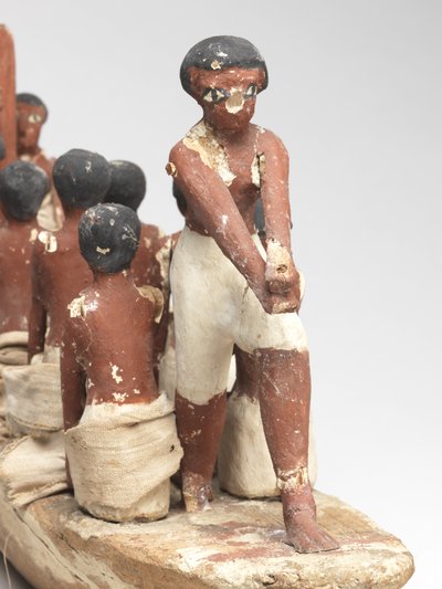 Modelo de barco de vela de la Tumba de Khety (Beni Hasan) Reino Medio, c.2010 a.C. - 1950 a.C. de Egyptian 12th Dynasty