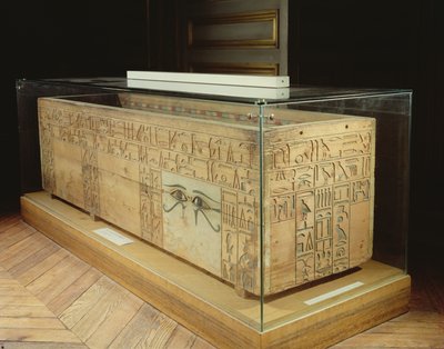 Sarcófago de Nakhti, canciller durante el reinado de Sesostris I (c.1956-c.1911 a.C.) de Assiut, Reino Medio de Egyptian 12th Dynasty