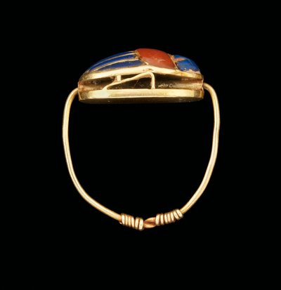 Anillo con escarabajo, Reino Medio de Egyptian 12th Dynasty