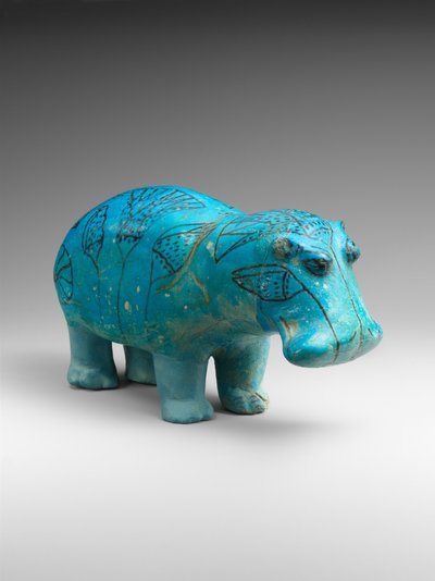 Hipopótamo de Pie, c.1900 a.C. de Egyptian 12th Dynasty