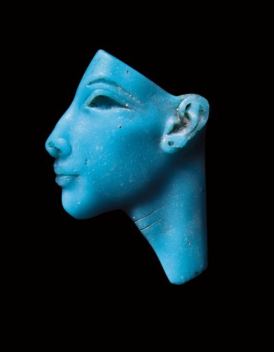 Incrustación de Akhenatón o Nefertiti, Nuevo Reino, período de Amarna, c.1353-1336 a.C. de Egyptian 13th Dynasty