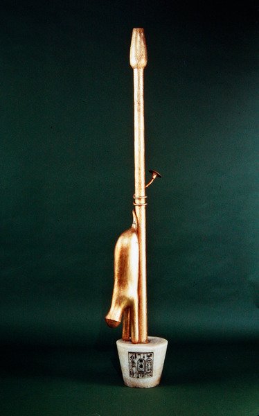 Emblema de Anubis, de la tumba de Tutankamón, Nuevo Reino de Egyptian 18th Dynasty