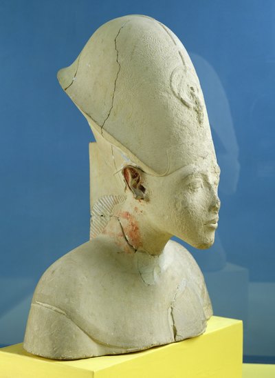 Busto de Amenofis IV (Akenatón) de Tell el-Amarna, Período de Amarna, Nuevo Reino, c.1353-1337 a.C. de Egyptian 18th Dynasty