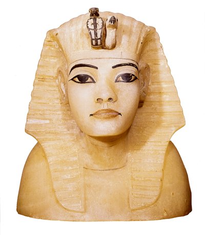 Vaso canopo de Tutankamón (1370-1352 a.C.) Escultura. De QUENA. Dayr al-Bahri, Valle de los Reyes, Tumba de Tutankamón El Cairo, Museo Egipcio de El Cairo. de Egyptian 18th Dynasty