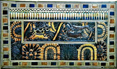 Cofre, de la Tumba de Tutankamón, Nuevo Reino de Egyptian 18th Dynasty