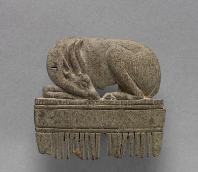 Peine con Gacela, c.1391-1353 a.C. de Egyptian 18th Dynasty